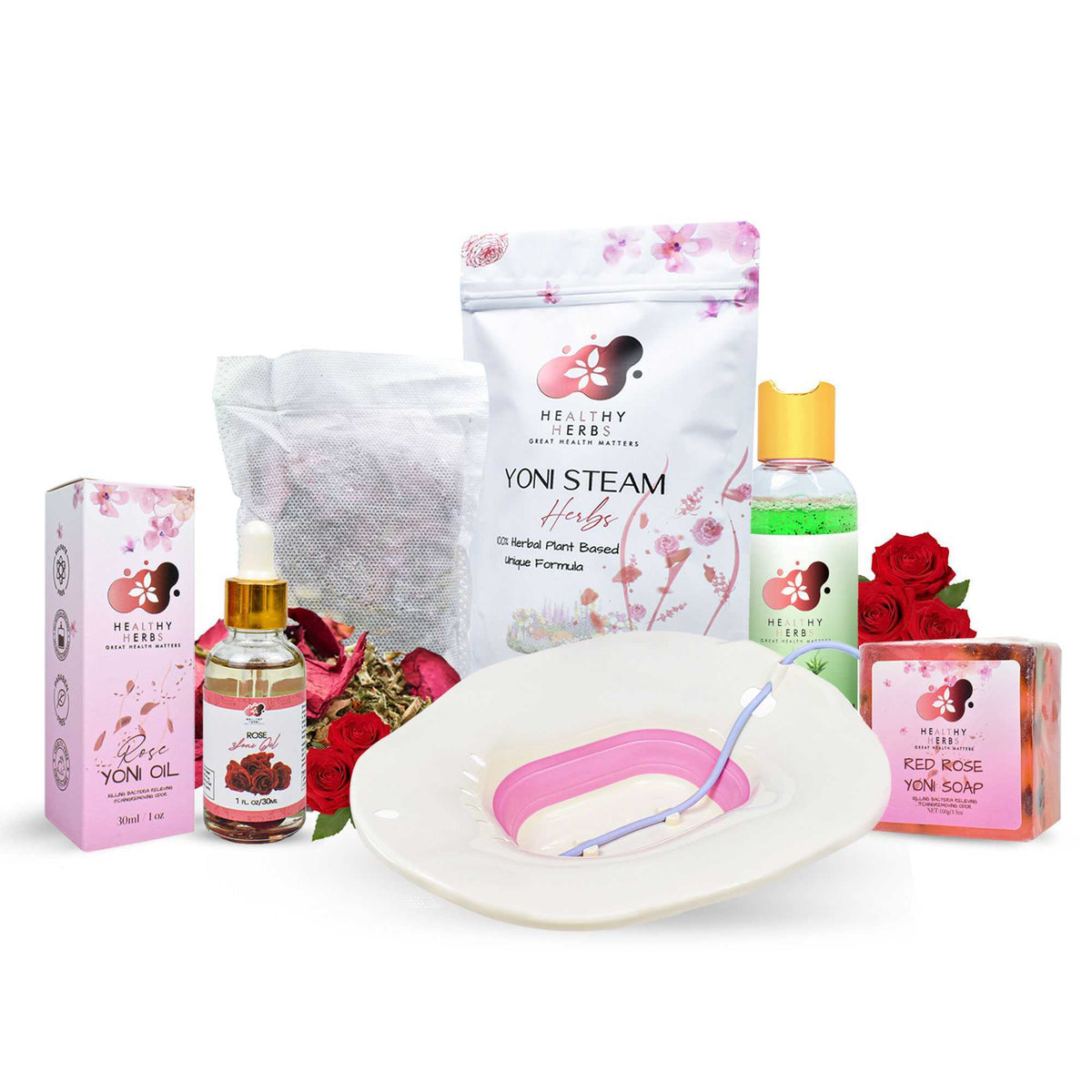 Healthy Herbs sea moss gel, yoni oils, feminine care gel and foam washes herb products are made from 100% organic, plant based ingredients, vegan, gluten free, with no additives. Our sea moss gels are made from wildcrafted sea moss along the shorelines of Jamaica and St. Lucia containing over 90% of the essential vitamins and minerals the body needs. Some of our herbs include mint, calendula, lavender, elderberry, turmeric, yellow dock, spirulina, moringa, ashwagandha, rose, aloe vera, and tea tree.