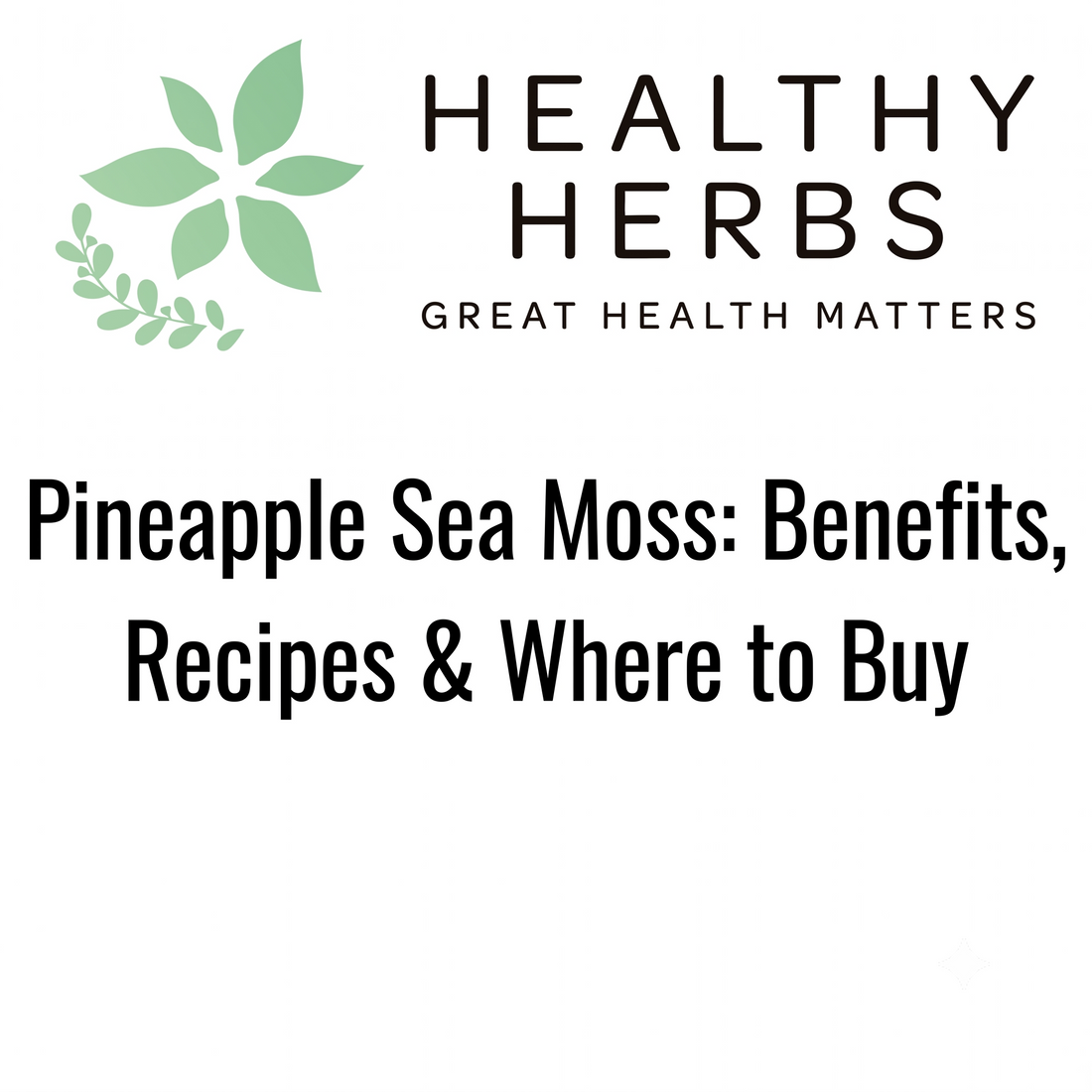 Pineapple Sea Moss Benefits, Recipes and Buying Guide