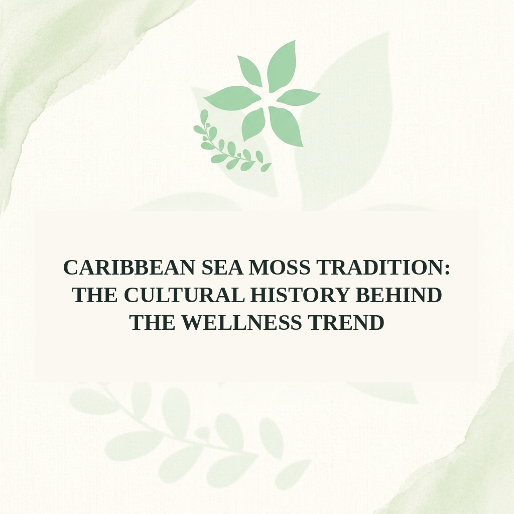 Caribbean Sea Moss Tradition: The Cultural History Behind the Wellness Trend
