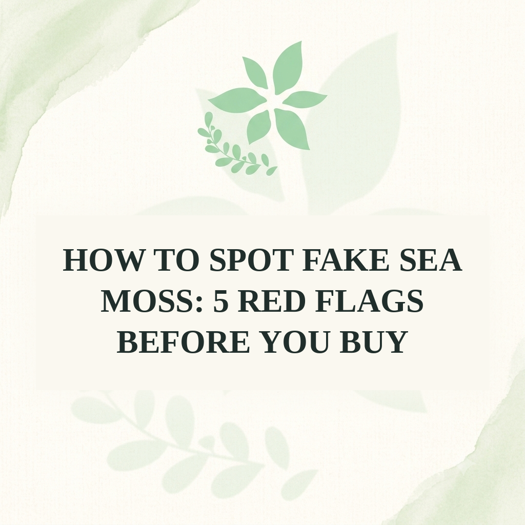 How to Spot Fake Sea Moss: 5 Red Flags Before You Buy