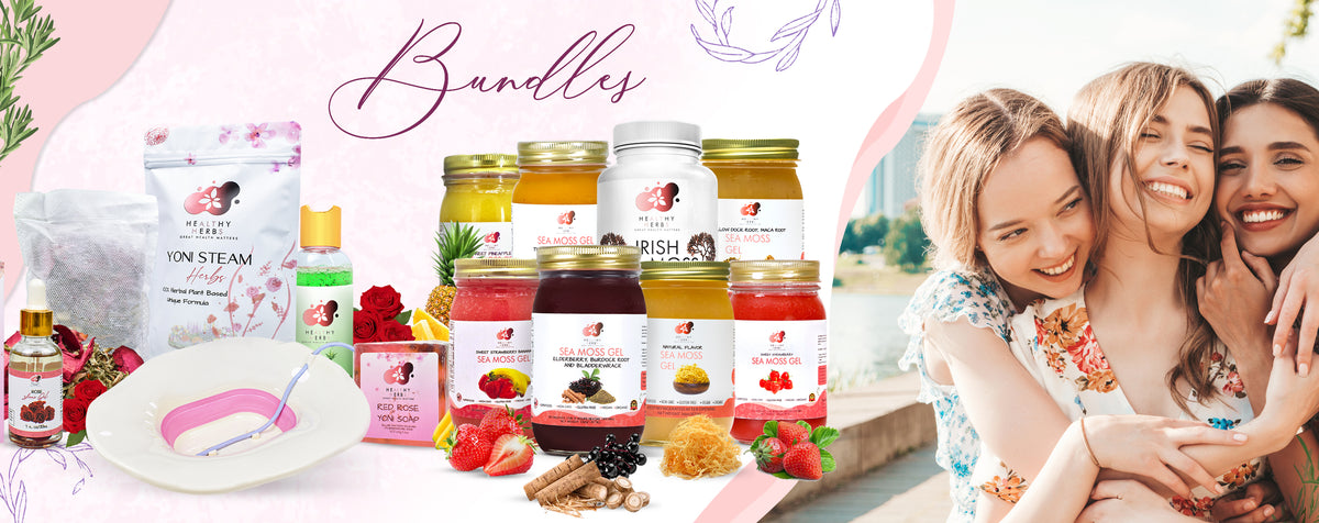 Healthy Herbs sea moss gel, yoni oils, feminine and herb products wildcrafted seamoss along the shorelines of St. Lucia