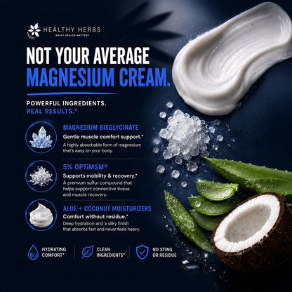 Healthy Herbs magnesium and MSM topical cream product image