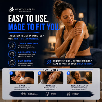Healthy Herbs magnesium and MSM topical cream product image