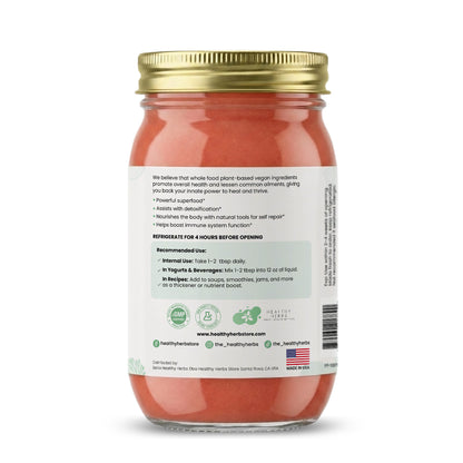 Sweet Strawberry Banana Sea Moss Gel 16oz | Wildcrafted & Vegan | Healthy Herbs Store
