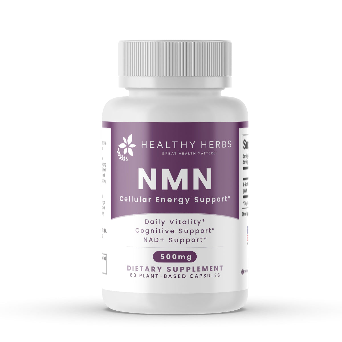 Healthy Herbs | NMN Cellular Energy Support* 500mg 60 Capsules