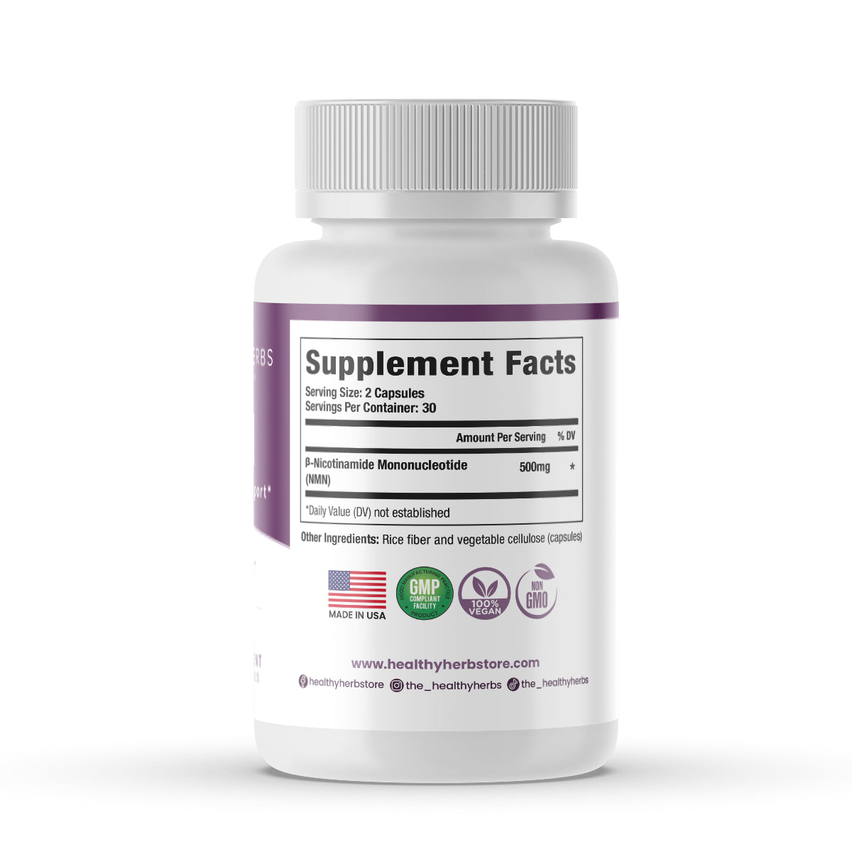 Healthy Herbs | NMN Cellular Energy Support* 500mg 60 Capsules