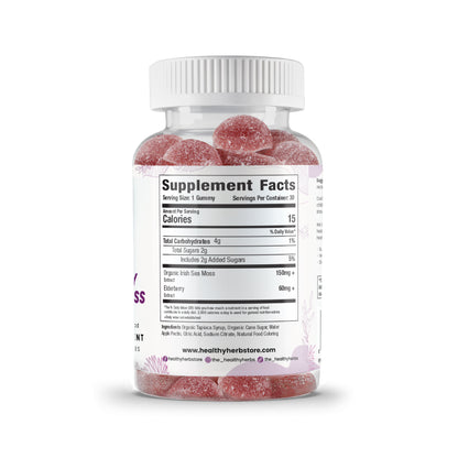 Healthy Herbs elderberry and Irish sea moss gummies product image