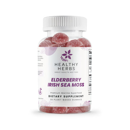 Healthy Herbs elderberry and Irish sea moss gummies product image