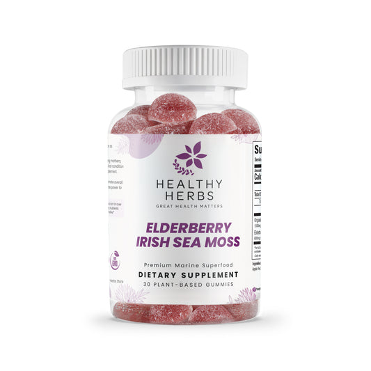 Healthy Herbs elderberry and Irish sea moss gummies product image