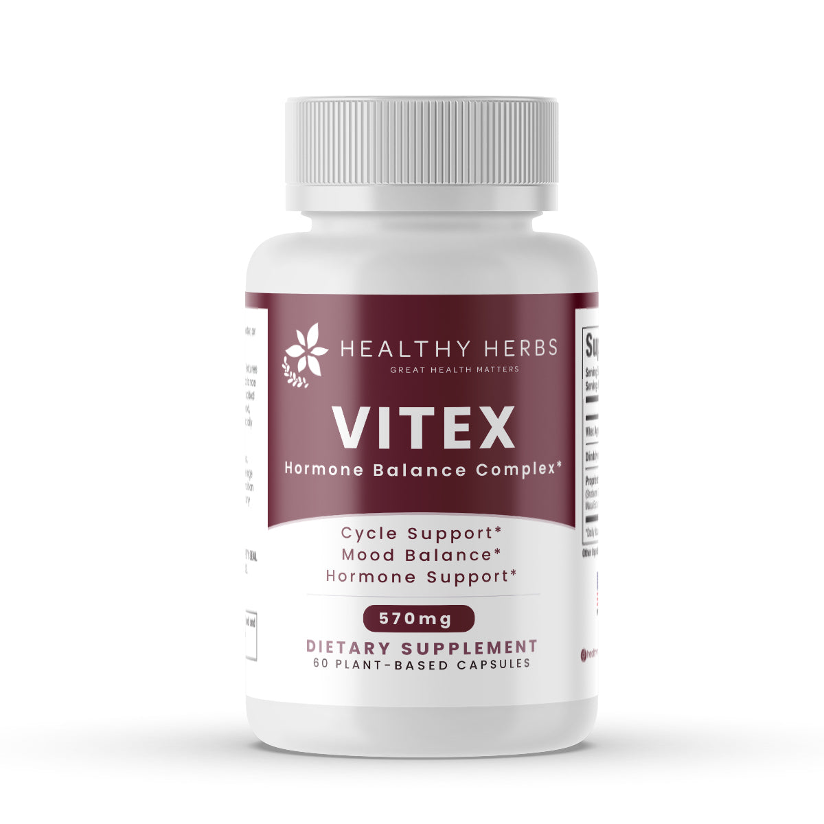 Healthy Herbs | Vitex DIM Shatavari Hormone Balance for Women* 570mg 60 Capsules