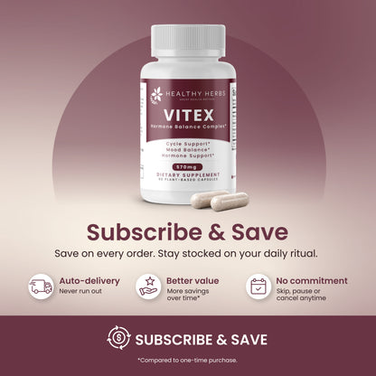 Healthy Herbs | Vitex DIM Shatavari Hormone Balance for Women* 570mg 60 Capsules