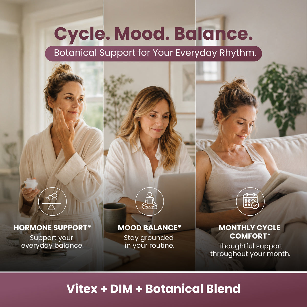 Healthy Herbs | Vitex DIM Shatavari Hormone Balance for Women* 570mg 60 Capsules