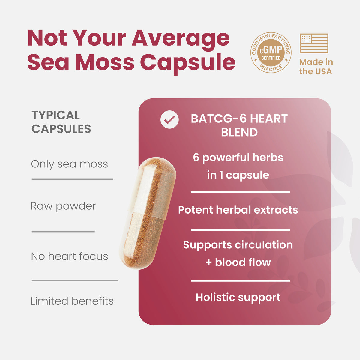 Healthy Herbs beet root, turmeric, ginger, cinnamon, sea moss extract, and ashwagandha product image