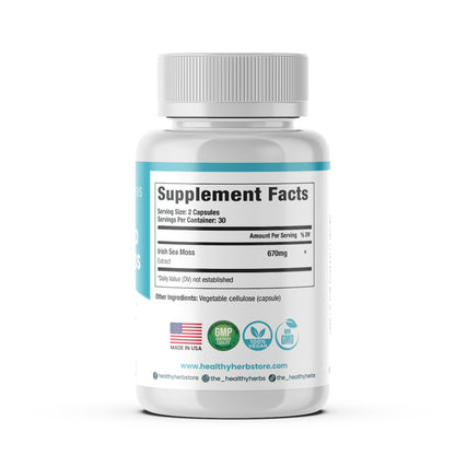 Healthy Herbs pure sea moss capsules 670mg product image