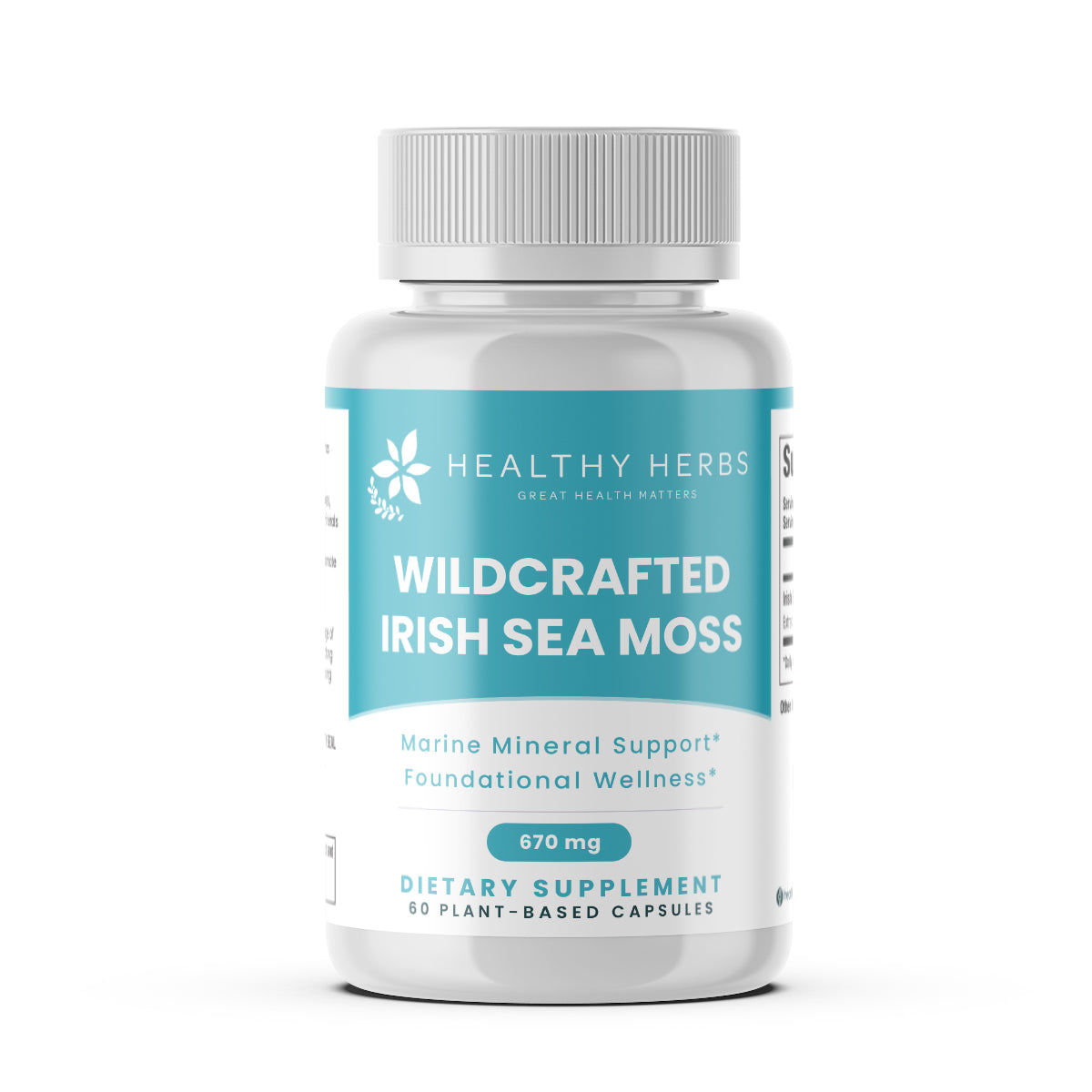Healthy Herbs pure sea moss capsules 670mg product image