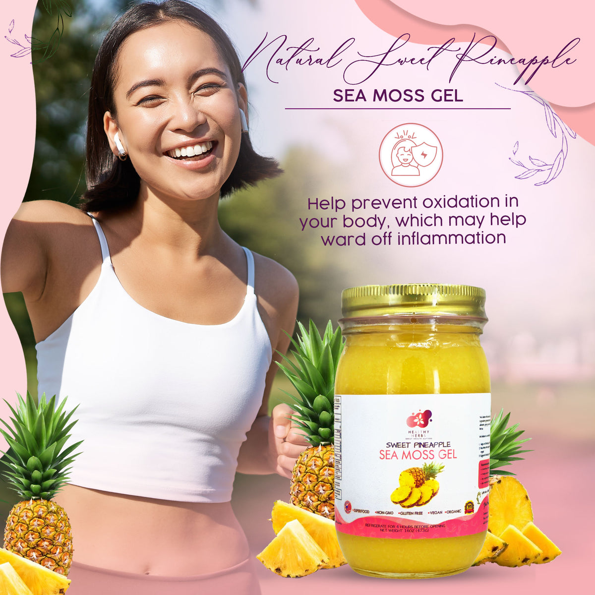 Healthy Herbs sea moss gel, yoni oils, feminine and herb products are made from 100% organic, plant based ingredients, vegan, gluten free, with no additives. Our seamoss gels are made from wildcrafted seamoss along the shorelines of Jamaica and St. Lucia